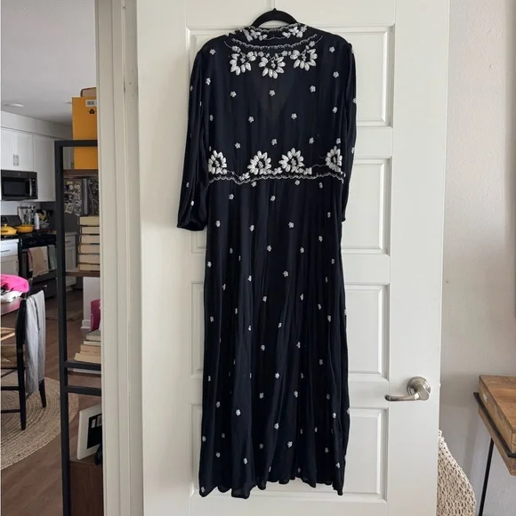 Free People Black and White Maxi Dress - Picture 4 of 7